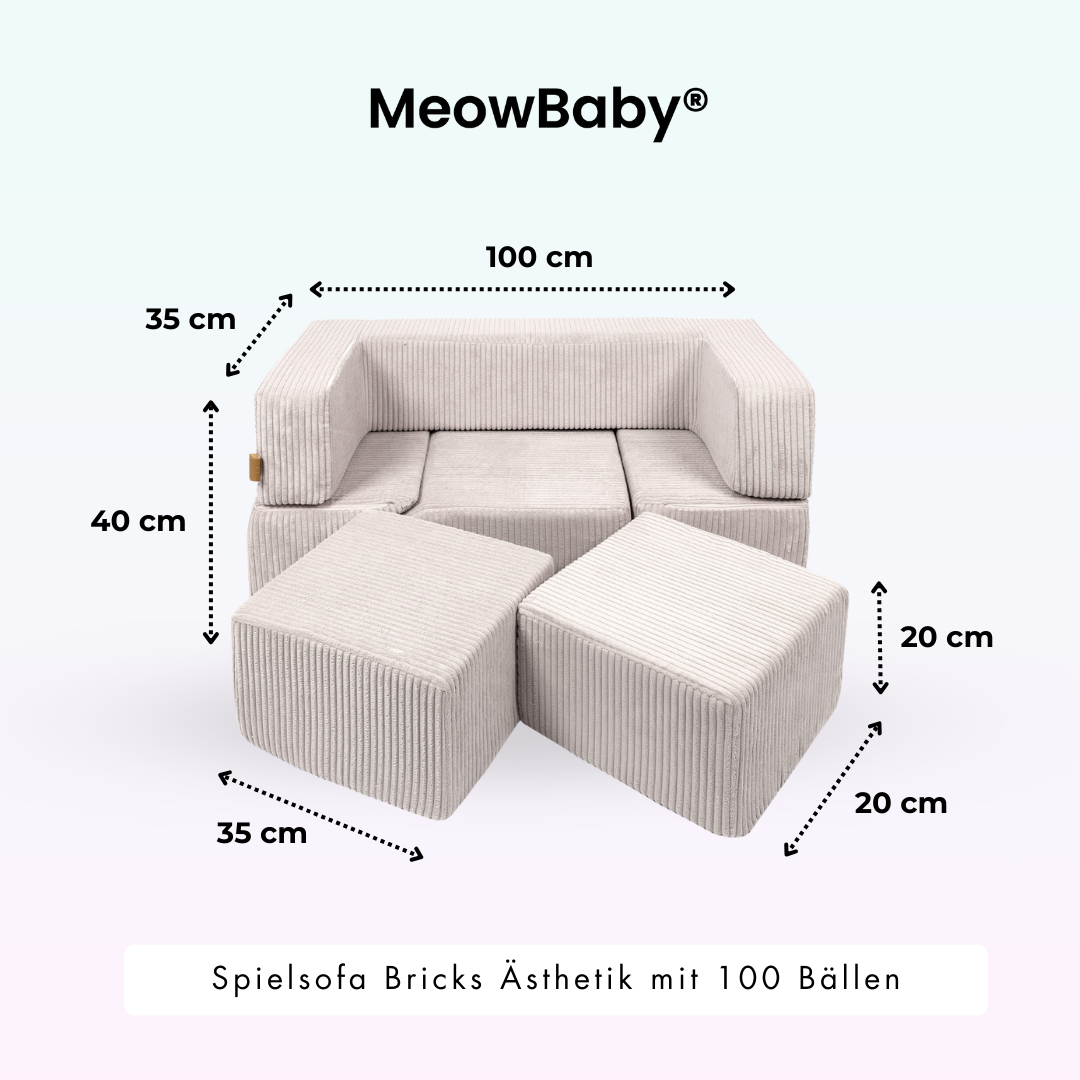 meowbaby-spielsofa-bricks-sthetik-mit-b-llebad-inkl-100-b-lle image 4