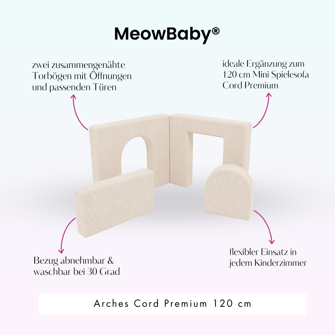 meowbaby-arches-cord-premium-120-cm-spielsofa-addon-slim-cord-edition image 3