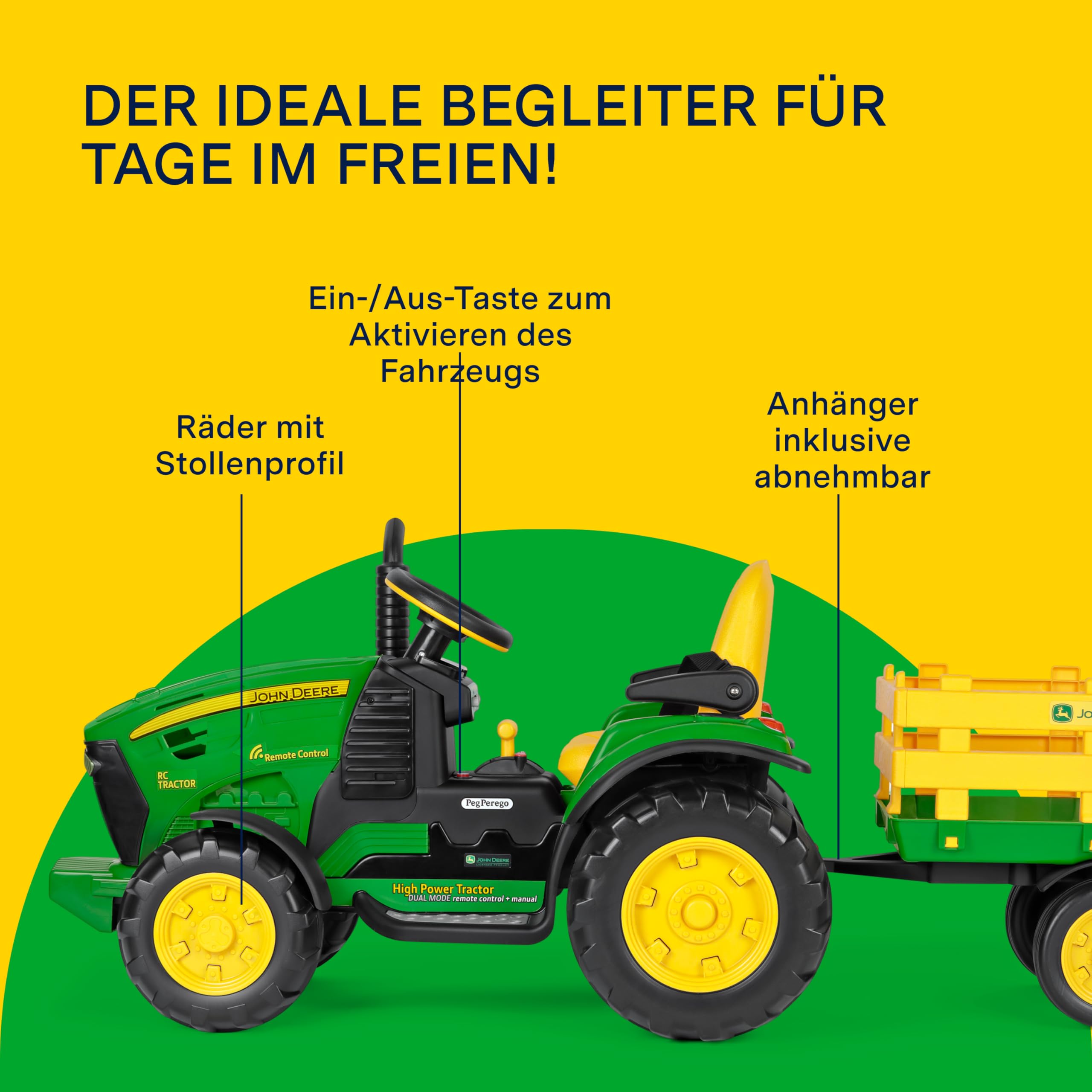 peg-perego-john-deere-rc-tractor-12v-elektro-traktor-mit-anh-nger-und-fernbedien image 6