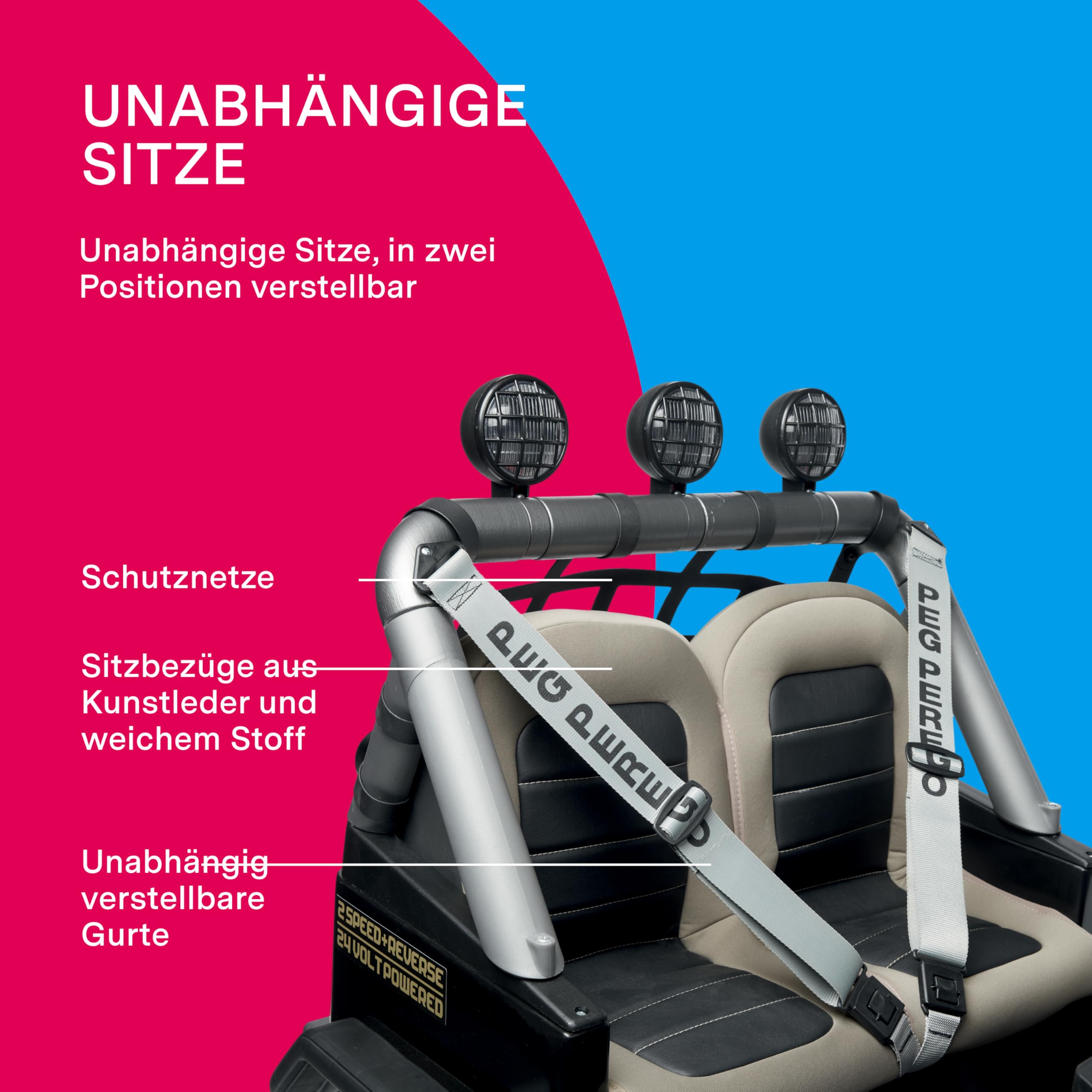 peg-perego-gaucho-xp-elektrisches-gel-ndefahrzeug-24v-f-r-kinder-ab-3-jahren image 6