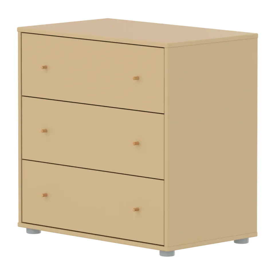flexa-saga-kommode-3-schubladen-griffe-in-eiche-oat image 1