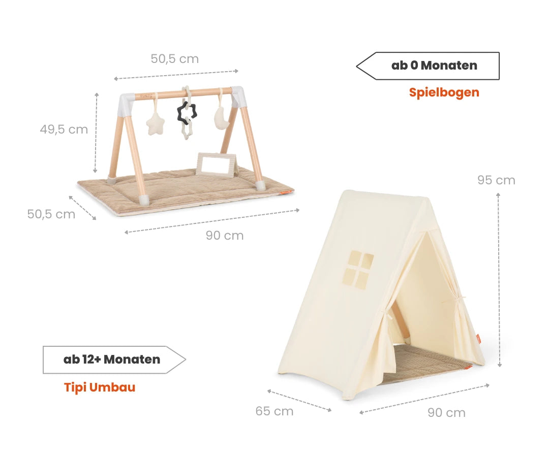 funzy-spielbogen-tipi-set-spielbogen-aus-buchenholz-mit-canvas-tipi image 8