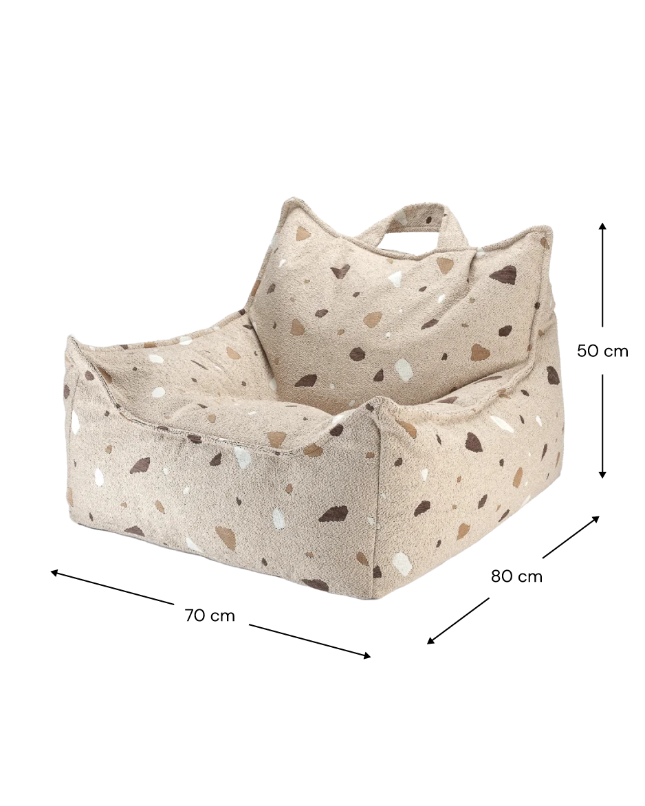 wigiwama-terrazzo-sand-sitzsack-ottoman-set image 4