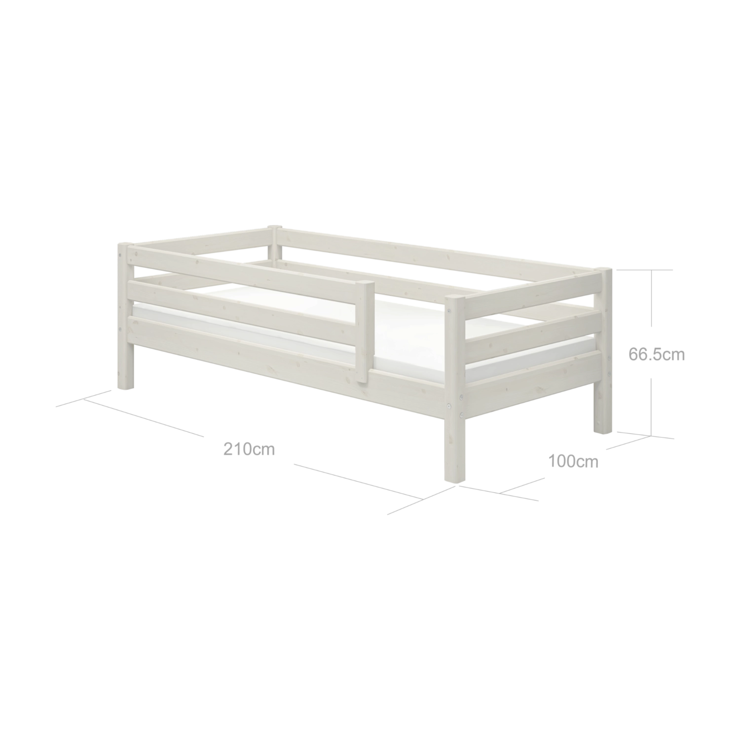 flexa-classic-einzelbett-90x200-cm-mit-absturzsicherung-wei image 5