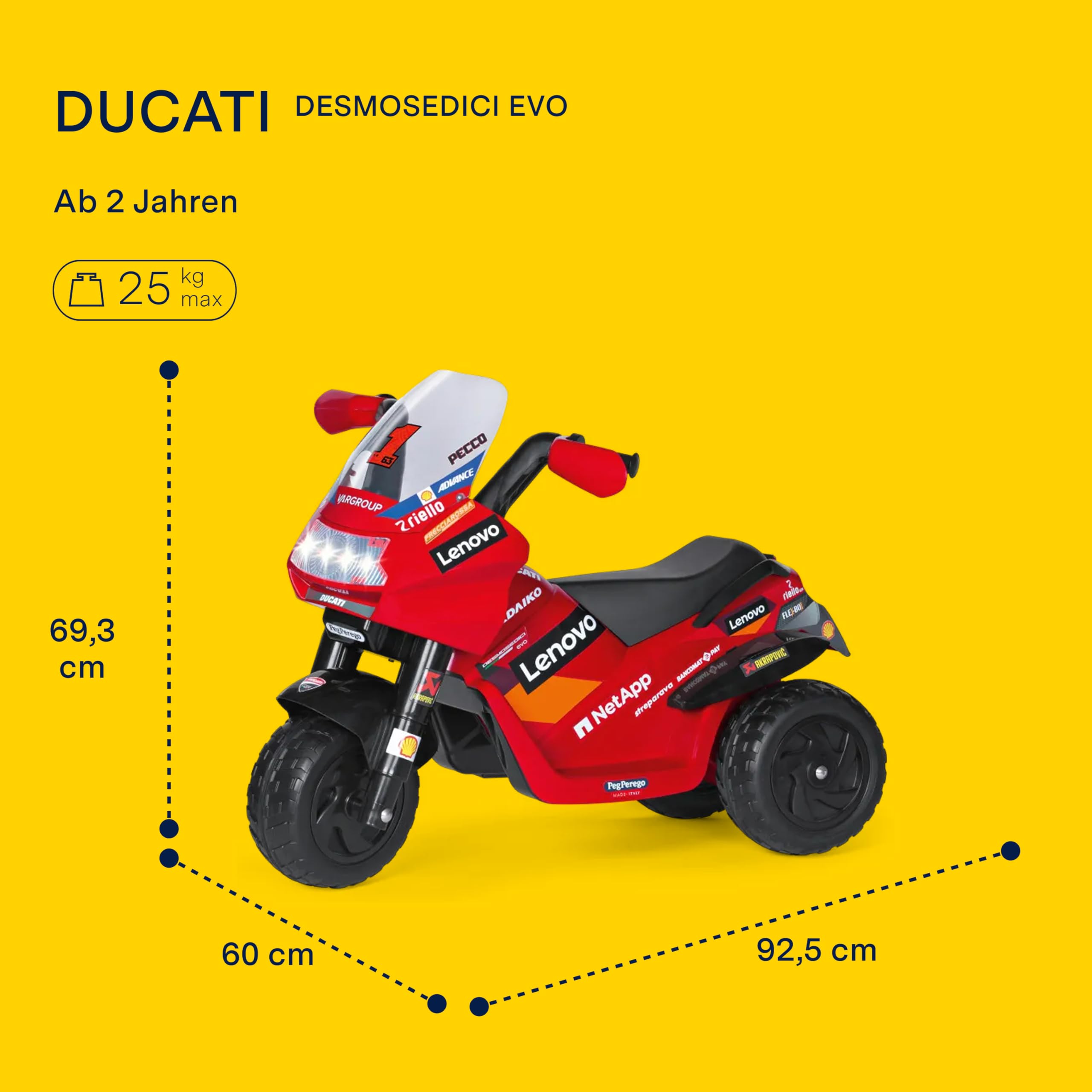 peg-perego-ducati-desmosedici-evo-elektromotorrad-6v-ab-2-jahre image 2