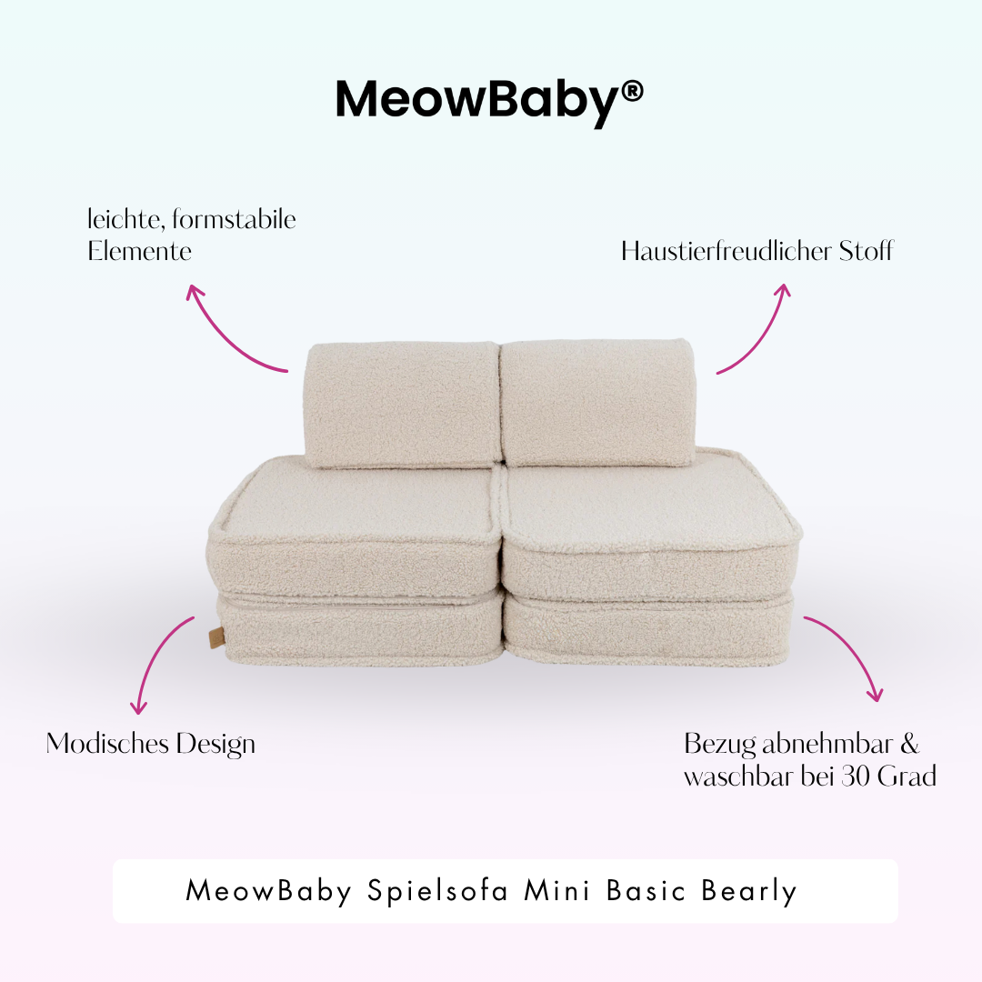 meowbaby-spielsofa-mini-basic-bearly-soft-teddy-edition-kuschel-kindersofa image 2