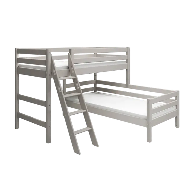 flexa-classic-etagenbett-90x200-cm-mit-leiter-und-absturzsicherung-halbhoch-143- image 1