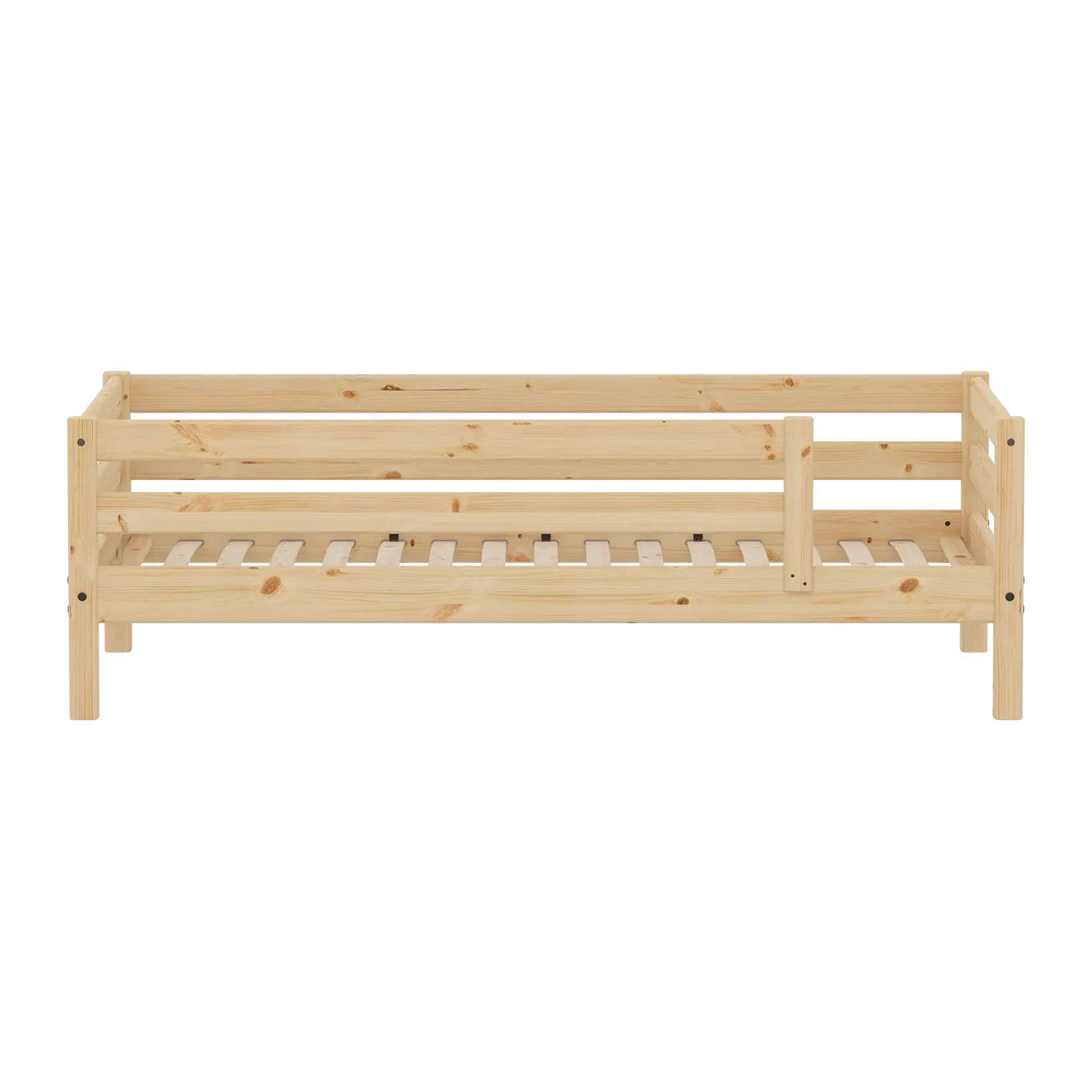 flexa-classic-raw-einzelbett-mit-absturzsicherung-90x200-cm-kiefernholz image 2