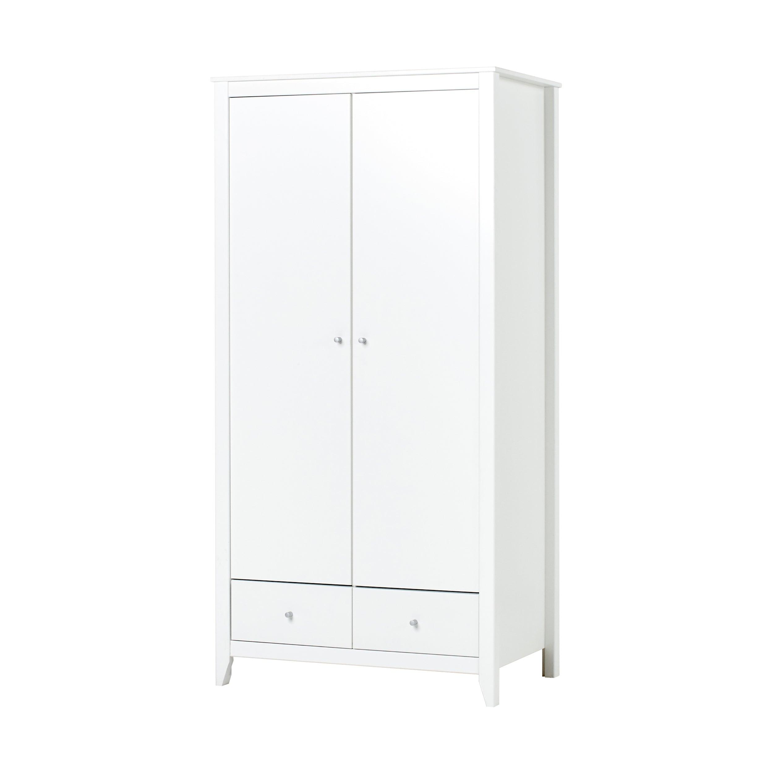 hoppekids-kleiderschrank-mit-2-t-ren-und-2-schubladen-wei image 1