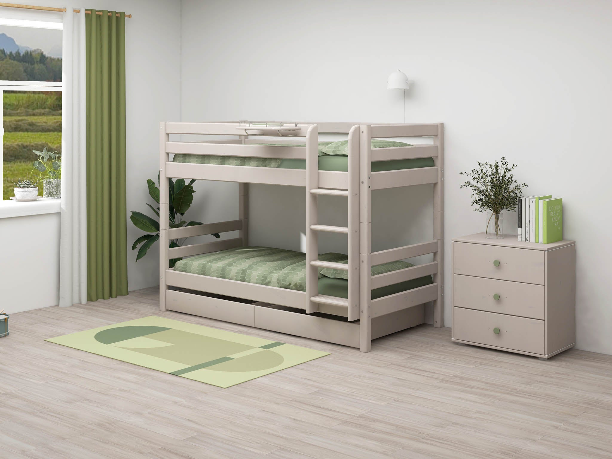flexa-classic-h-nge-nachttisch-grau-aus-mdf-f-r-betten image 3