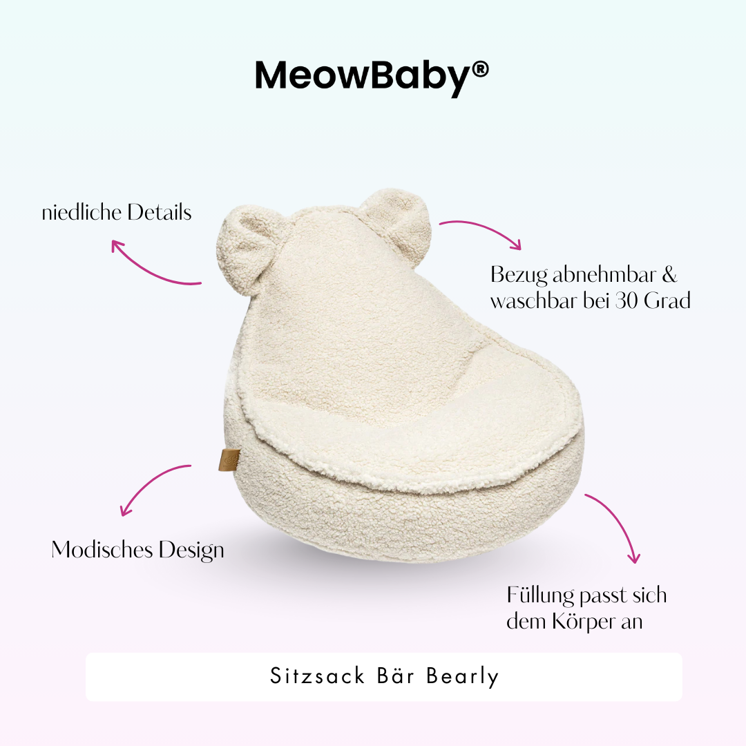 meowbaby-kindersessel-bearly-b-ren-sitzsack-soft-teddy-edition-pouf image 3