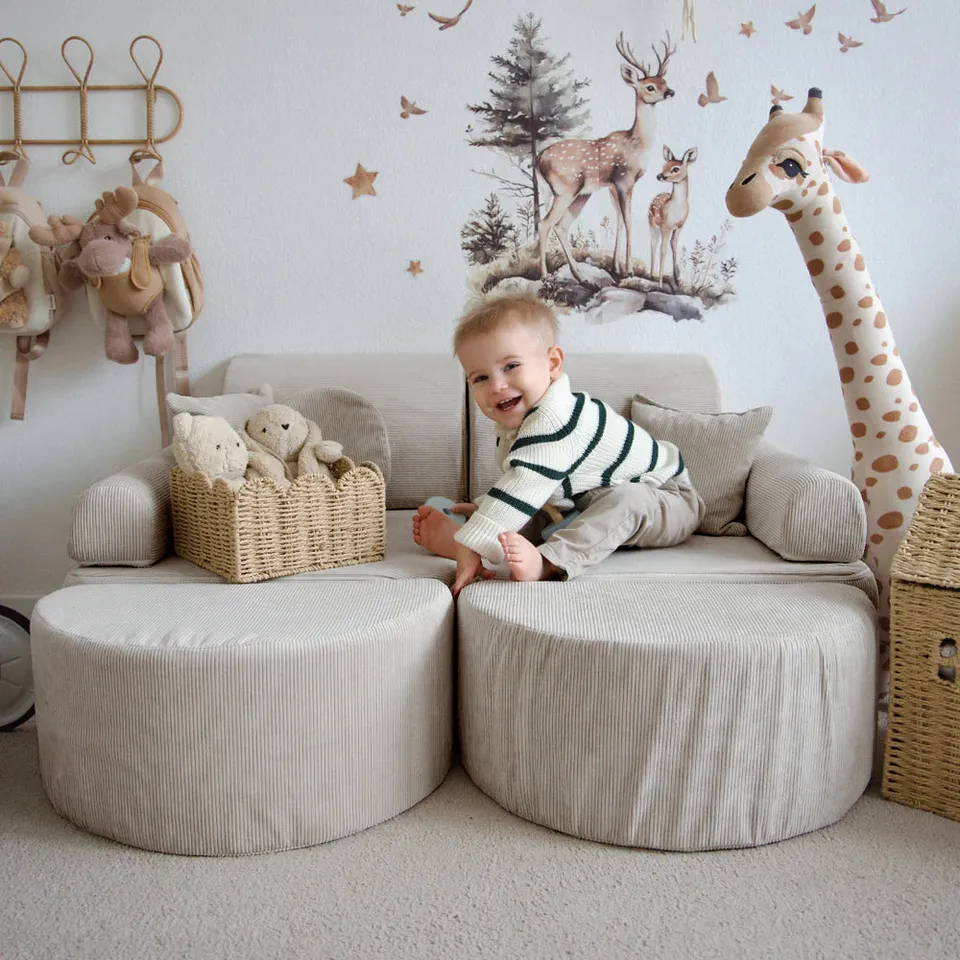 meowbaby-spielsofa-mini-max-slim-cord-edition-modulares-kindersofa-120x60x50-cm image 1