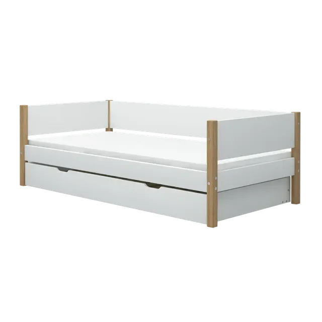 flexa-nor-einzelbett-90x200-cm-mit-ausziehbett-90x190-cm-wei-eiche image 1