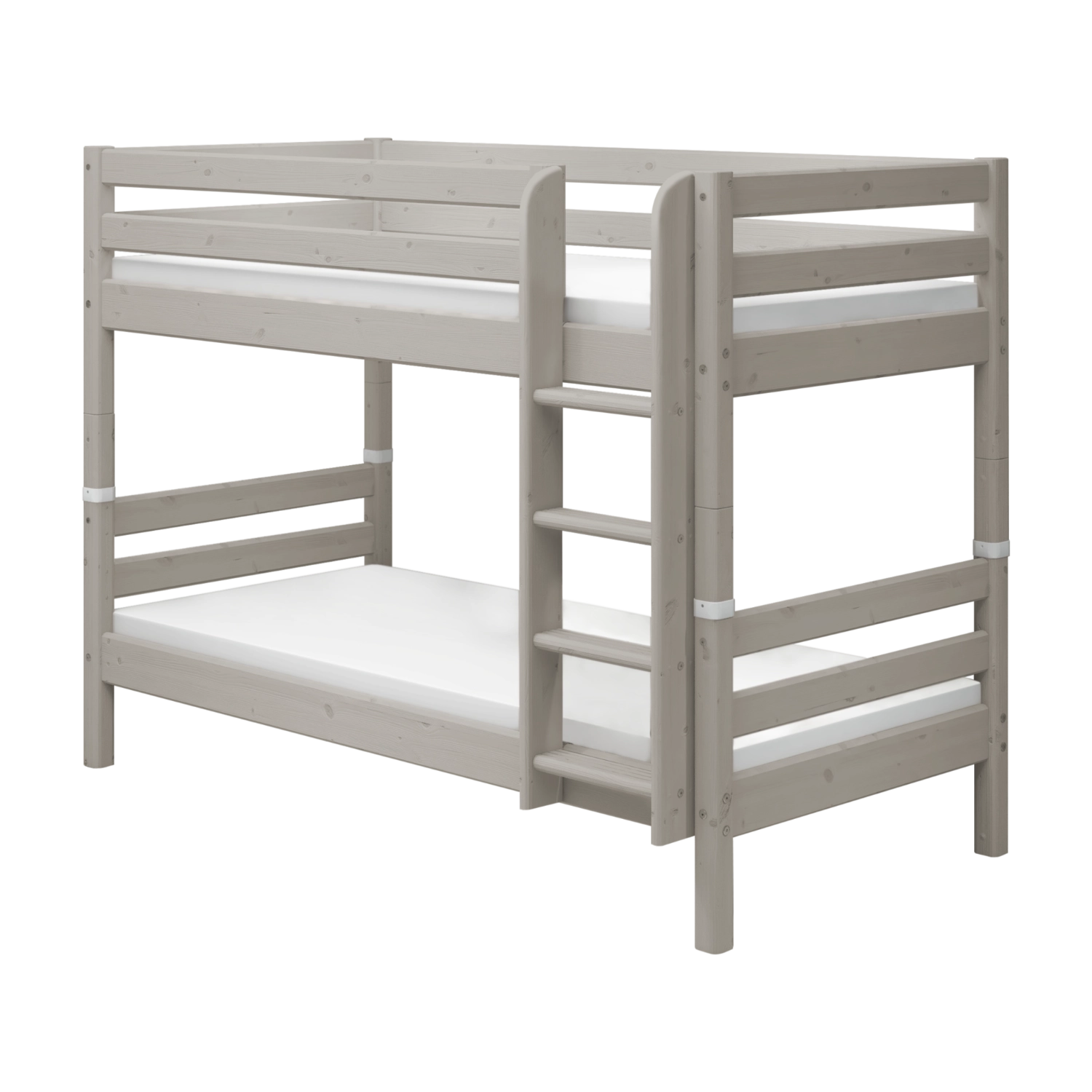 flexa-classic-etagenbett-154-cm-90x200-cm-grau-mit-leiter image 1