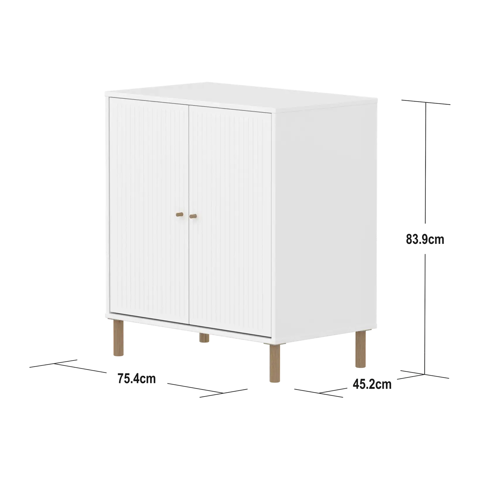 flexa-saga-schrank-2-t-ren-mit-rillen-f-e-und-griffe-in-eiche-wei image 4