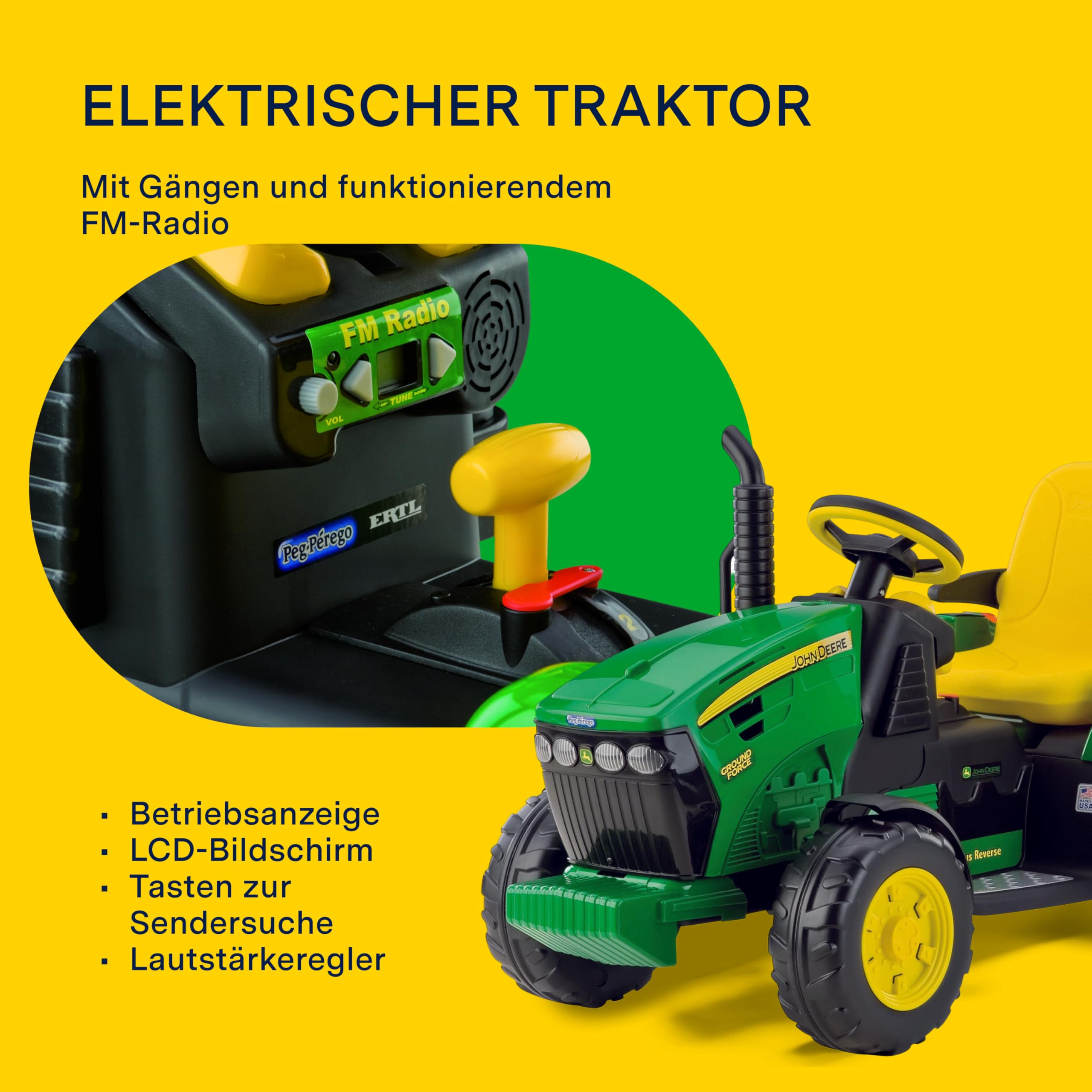 peg-perego-john-deere-ground-force-12v-igor0047-gr-n-gelb-mit-anh-nger image 4