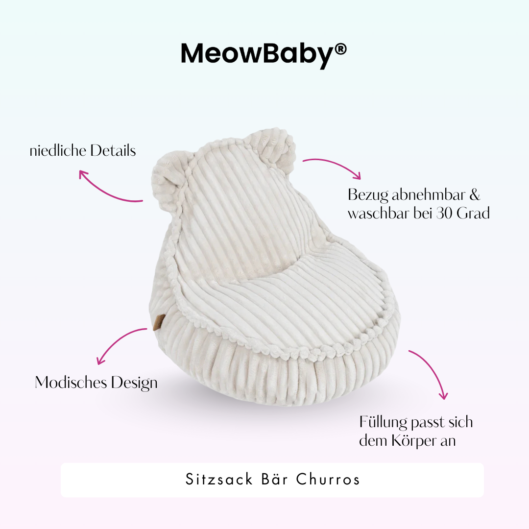 meowbaby-kinder-sessel-b-ren-sitzsack-churros-pl-sch-cord image 3