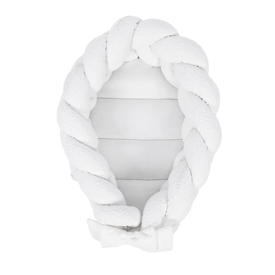 meowbaby-babynestchen-mit-sch-tzenden-zopf-boucl-creme-wei image 1