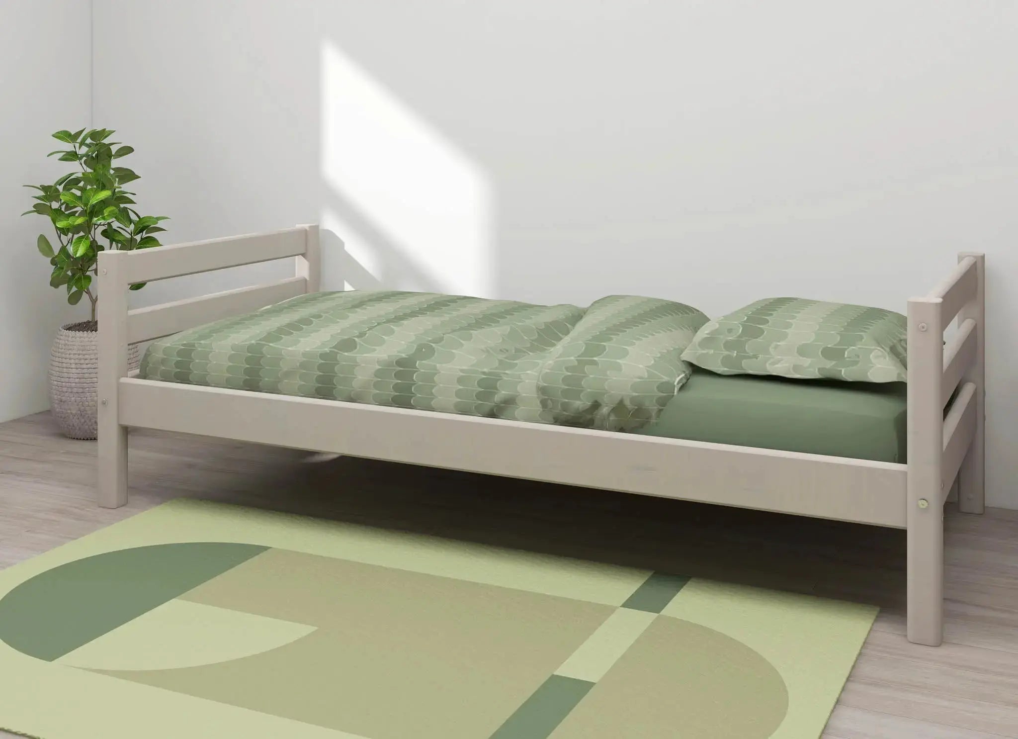 flexa-classic-einzelbett-90x200-cm-grau-mit-lattenrost image 3