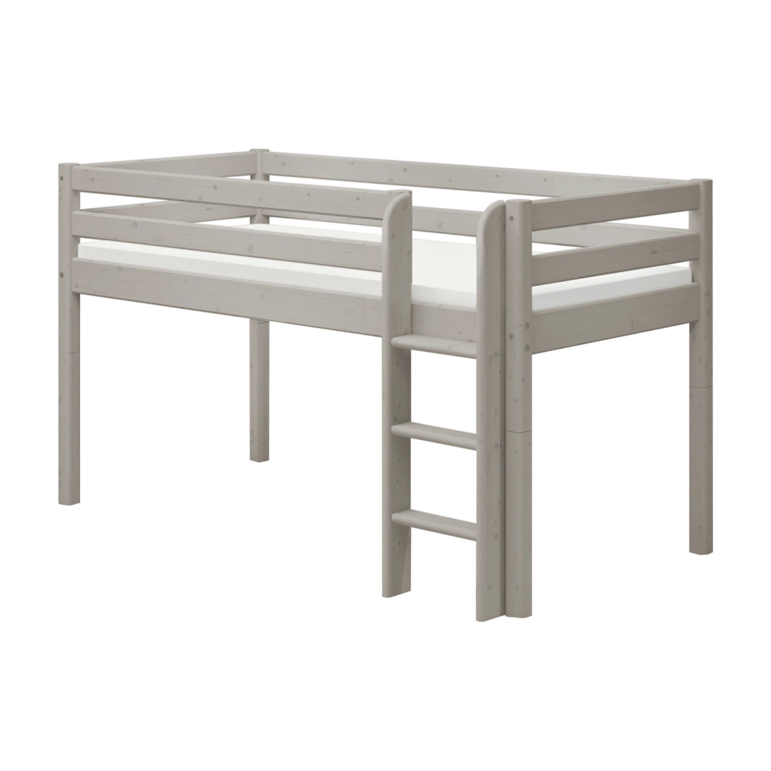 flexa-classic-hochbett-120-cm-mittelhoch-mit-leiter-und-absturzsicherung-90x200- image 1