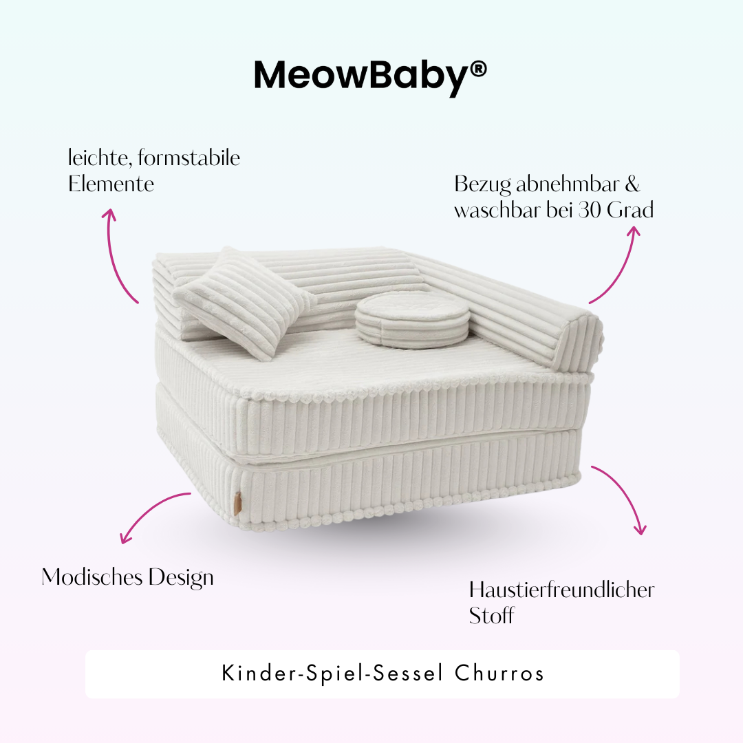 meowbaby-churros-3-in-1-kindersessel-faltbare-kindercouch-spielmatratze-pl-schco image 4