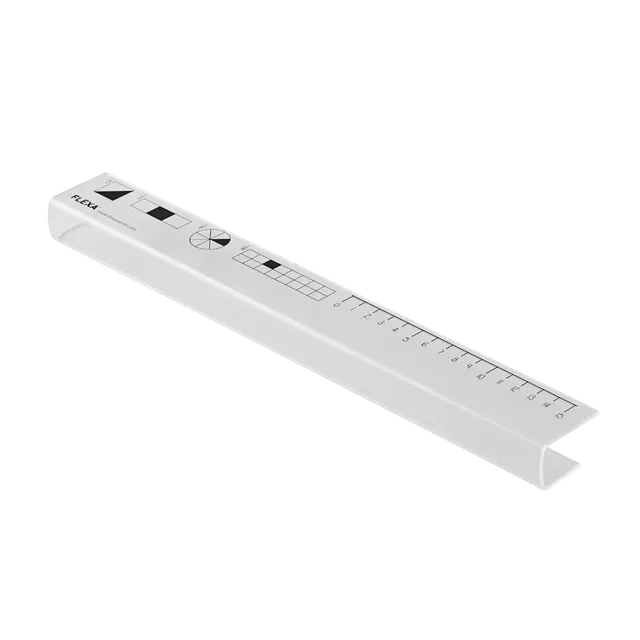 flexa-schreibtischstopper-f-r-sch-lerschreibtisch-350-mm-2-st-ck-transparent image 1