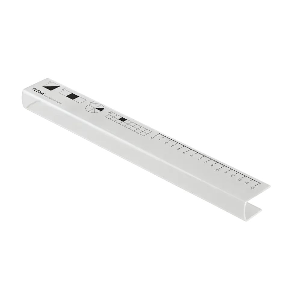 flexa-schreibtischstopper-f-r-sch-lerschreibtisch-350-mm-2-st-ck-transparent image 1