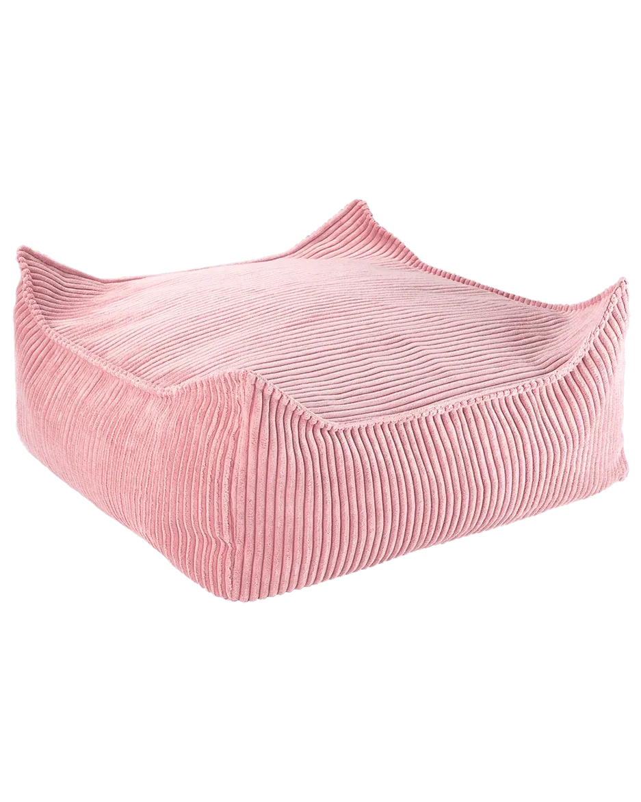 wigiwama-square-ottoman-mousse-rosa-cord image 1