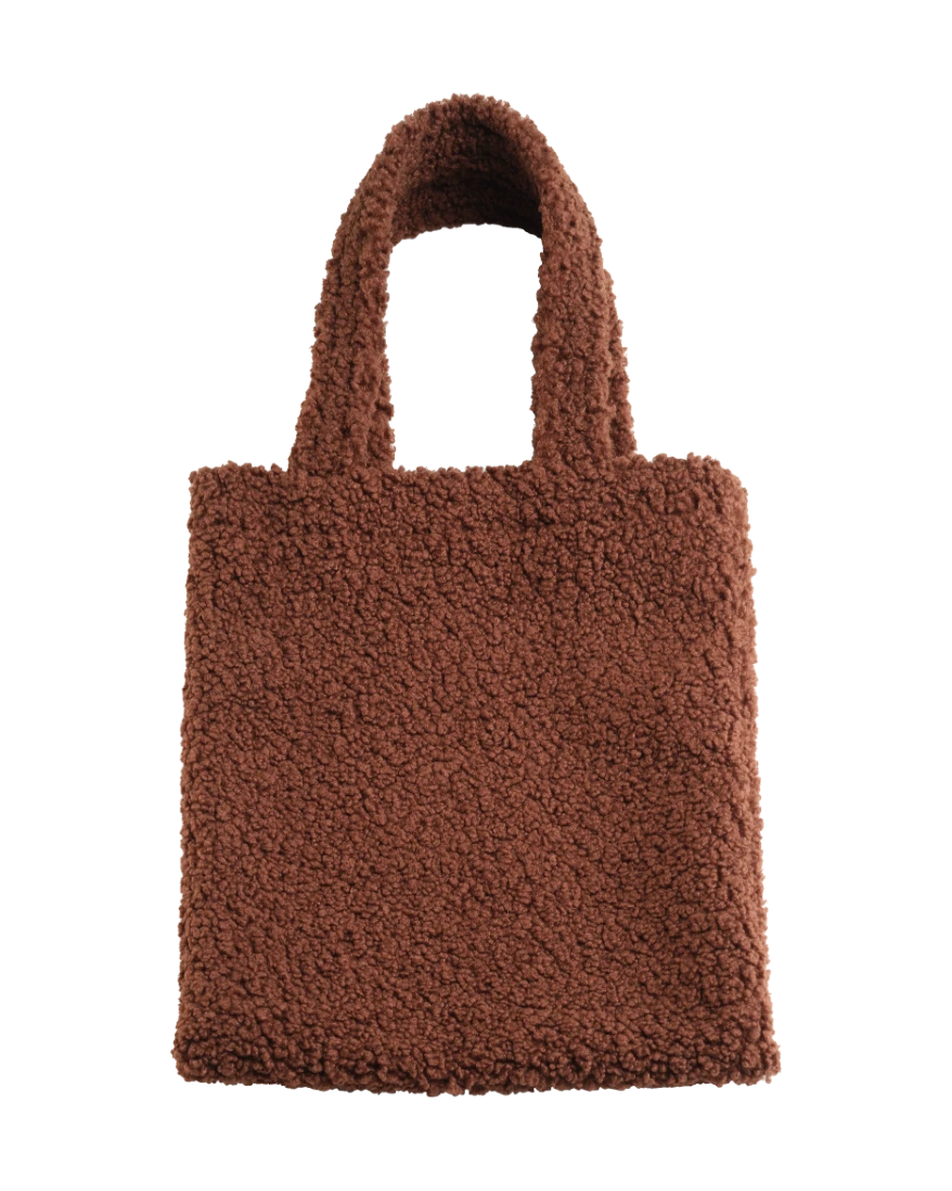 wigiwama-classic-tote-bag-warm-hazel-teddy-shopper image 1