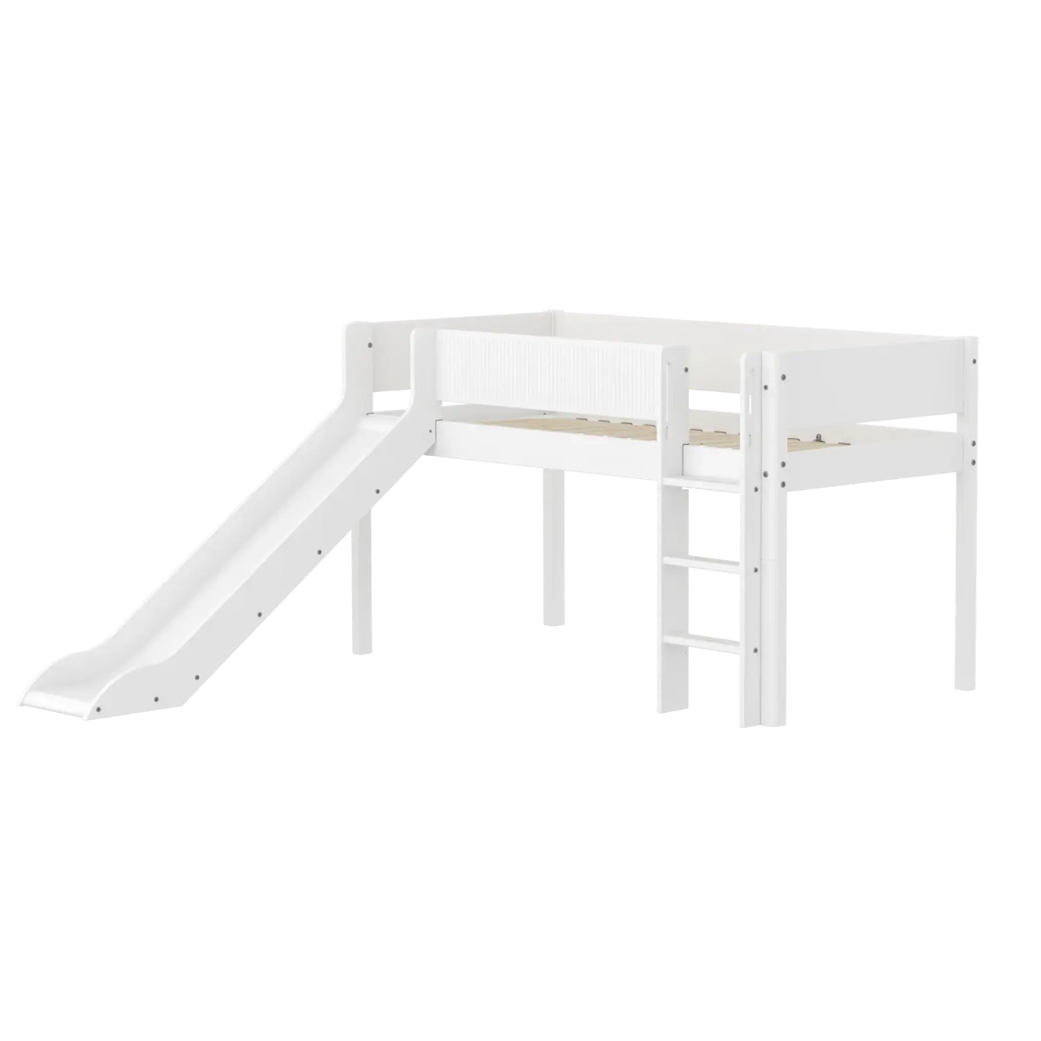 flexa-white-spielbett-120-cm-mit-rutsche-leiter-und-absturzsicherung-90x200-cm-w-2 image 1