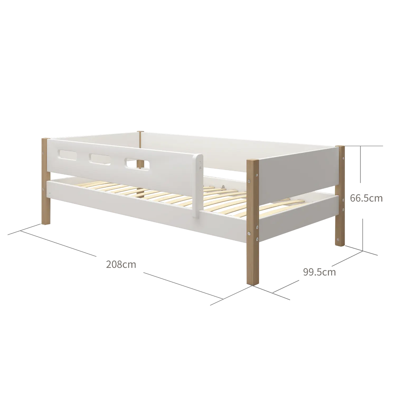 flexa-nor-einzelbett-mit-absturzsicherung-90x200-cm-wei-eiche image 4