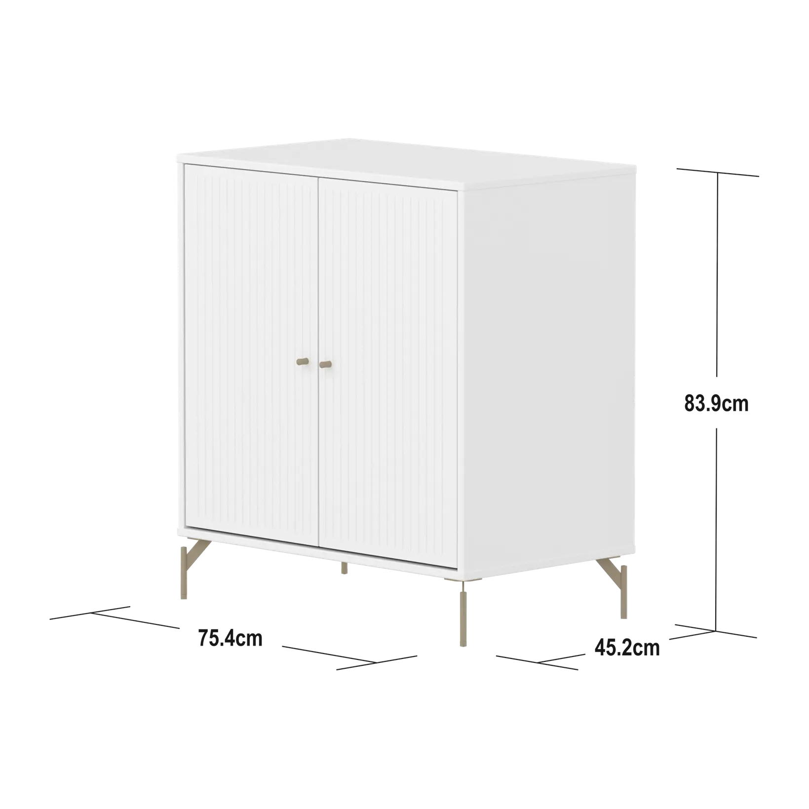 flexa-saga-schrank-2-t-ren-mit-rillen-oat-metallf-e-und-griffe-wei image 4