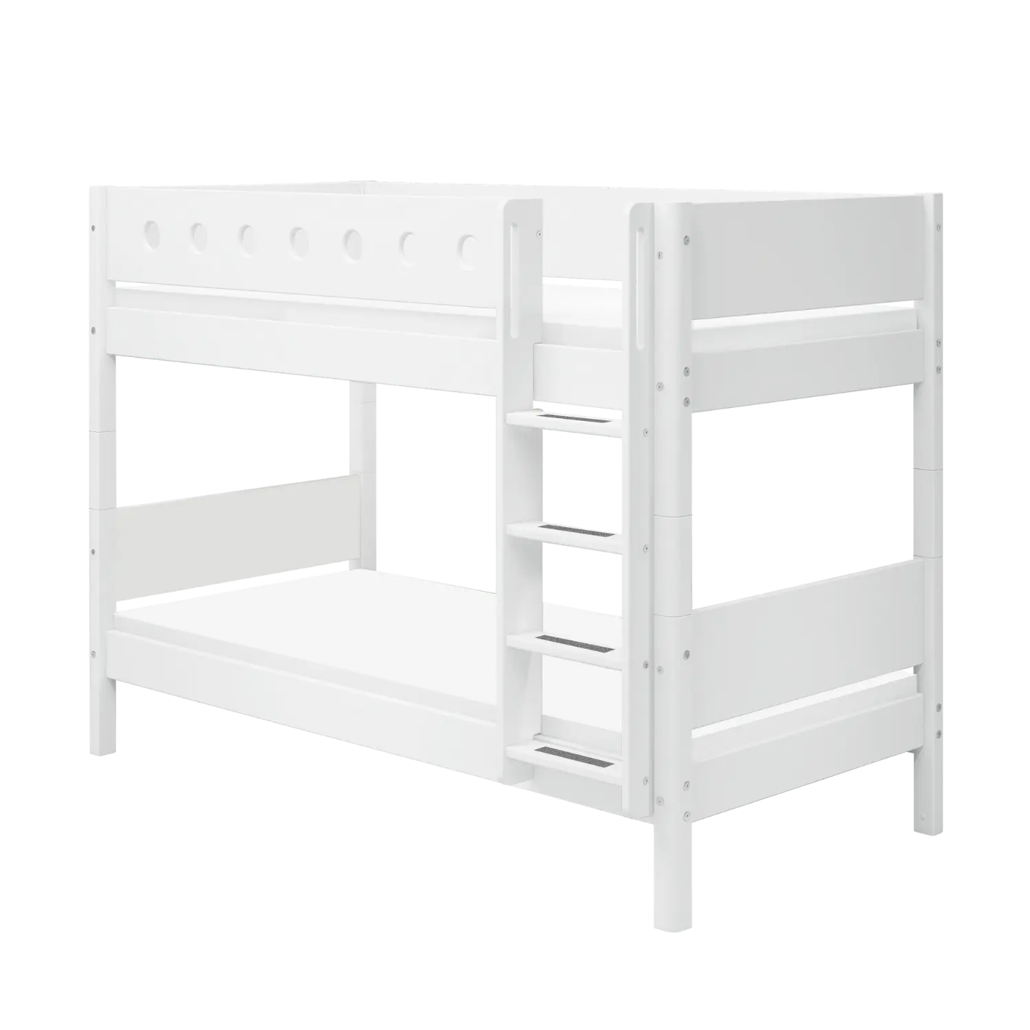 flexa-white-etagenbett-154-cm-90x200-cm-wei-mit-leiter-und-absturzsicherung image 1