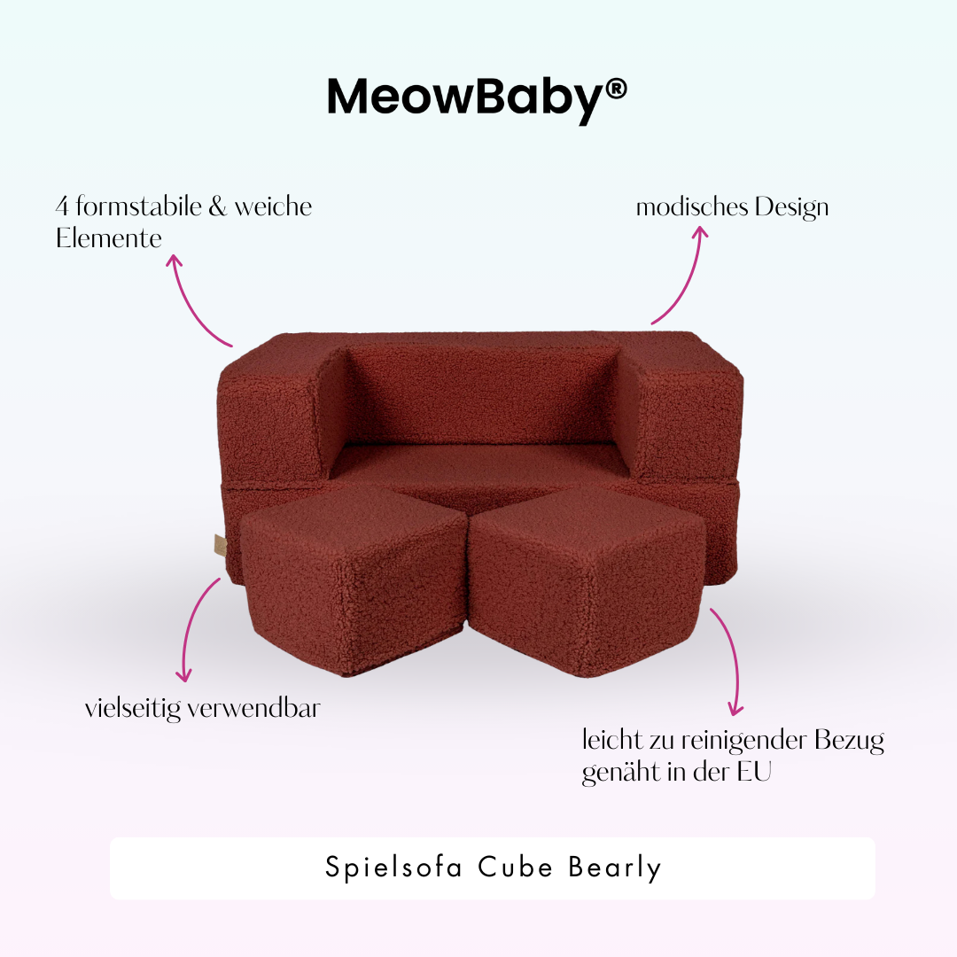 meowbaby-spielsofa-cube-bearly-braun-kindersofa-aus-schaumstoff image 3