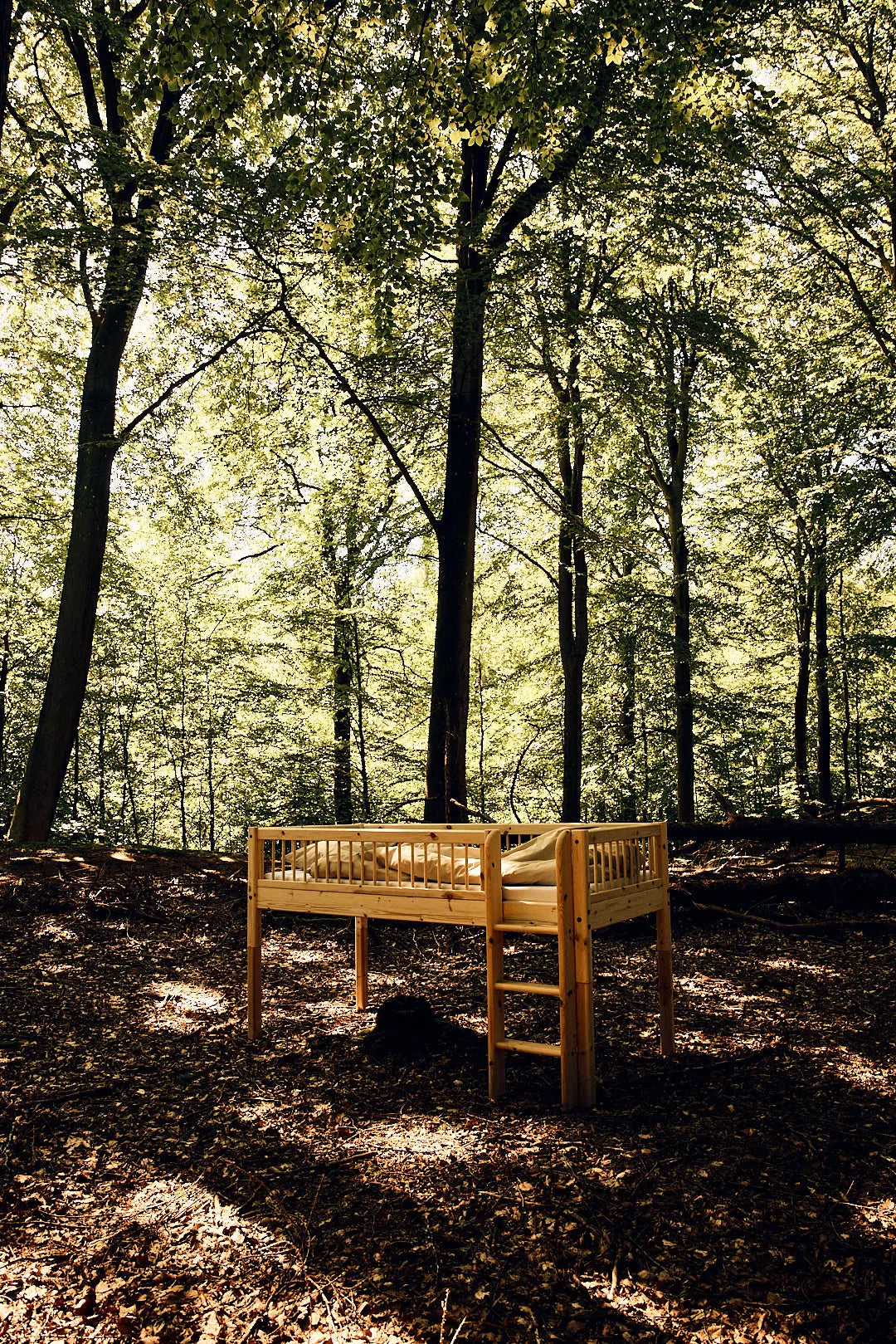 flexa-classic-raw-halbhohes-bett-90x200-cm-kiefernholz-mit-leiter image 5
