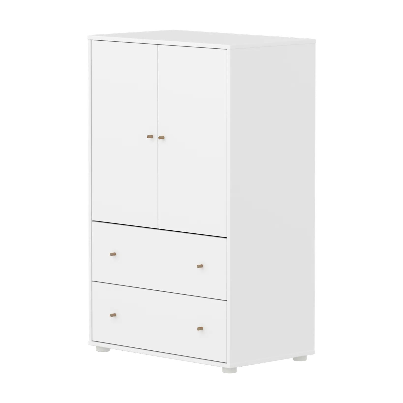 flexa-saga-schrank-2-t-ren-und-2-schubladen-eiche-griffe-wei image 1