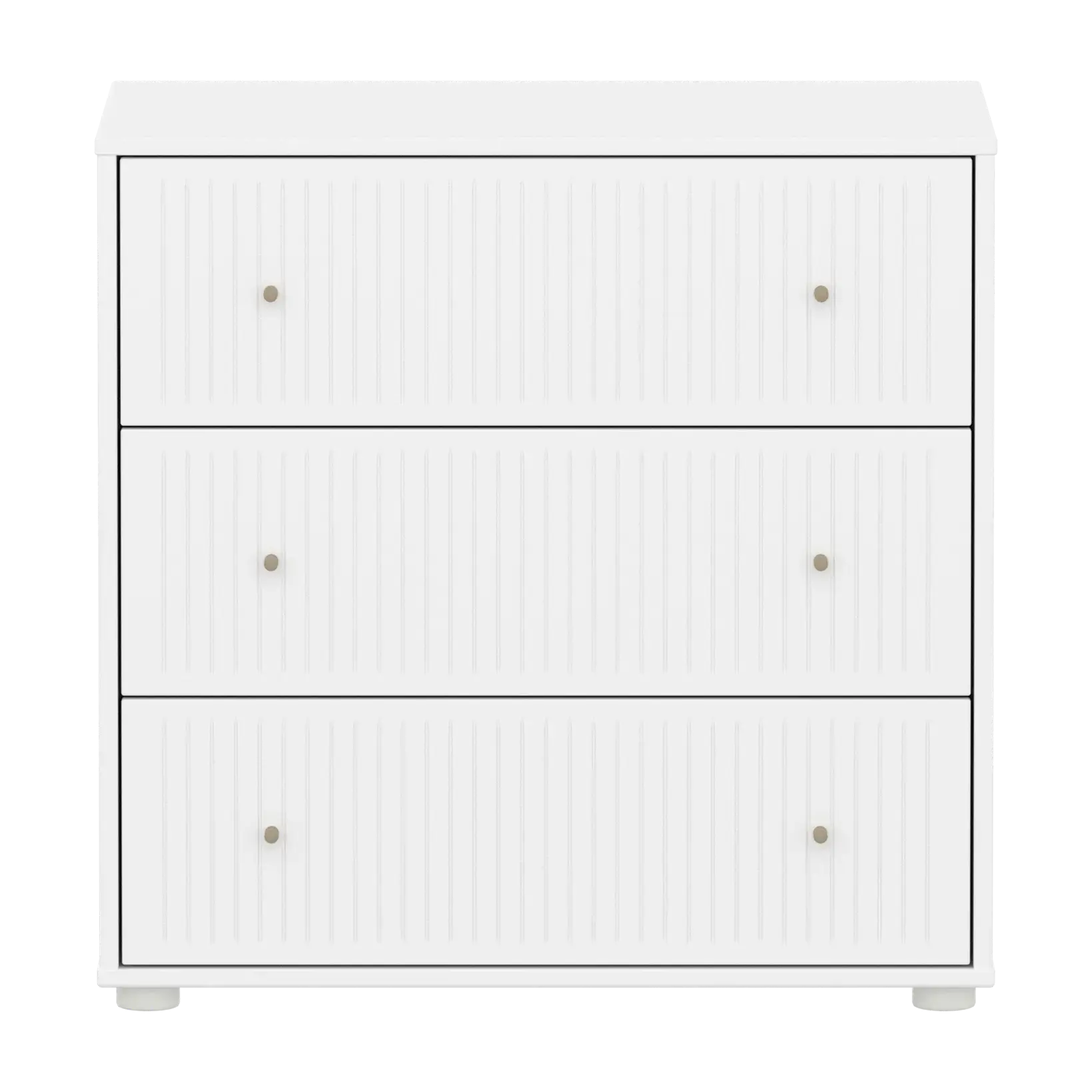 flexa-saga-kommode-3-schubladen-oat-griffe-rillen-wei image 2