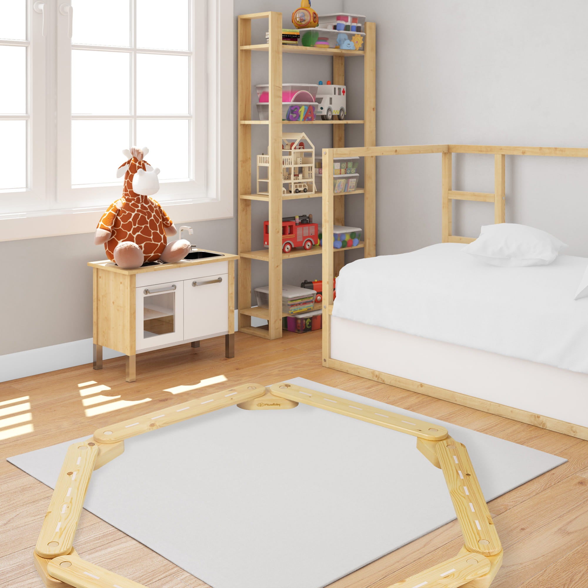 meowbaby-sensorischer-lehrpfad-6-elemente-aus-kiefernholz image 7