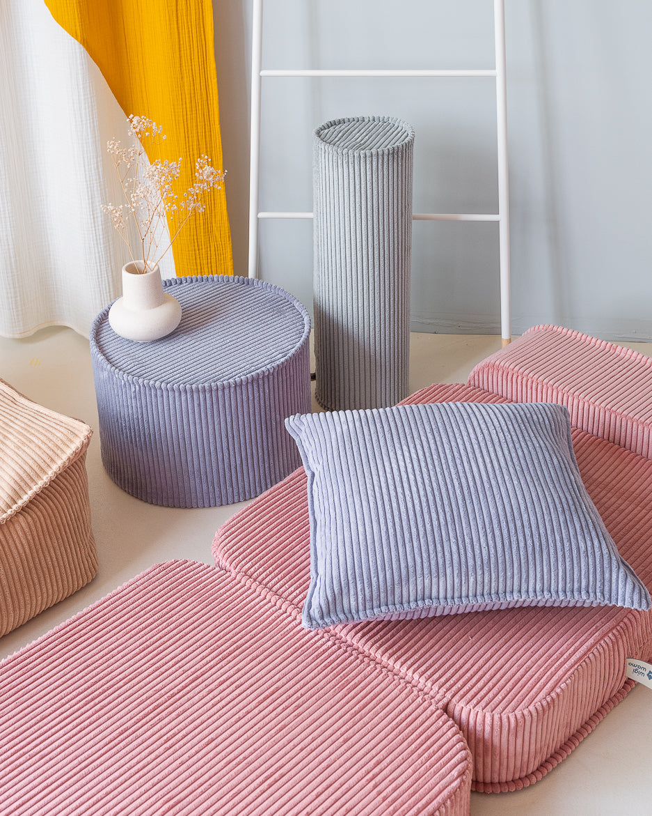 wigiwama-blockkissen-quadratisches-deko-kissen-f-r-kinder-blueberry-blue-cord image 2