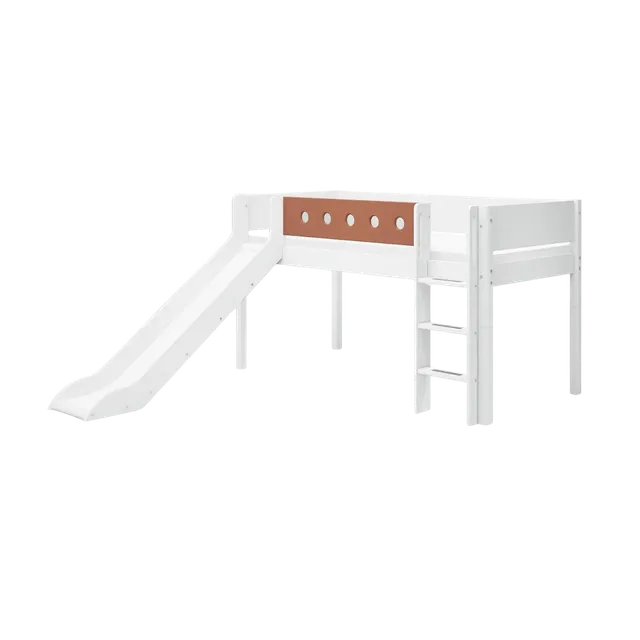 flexa-white-spielbett-120-cm-90x200-cm-mit-rutsche-wei image 1