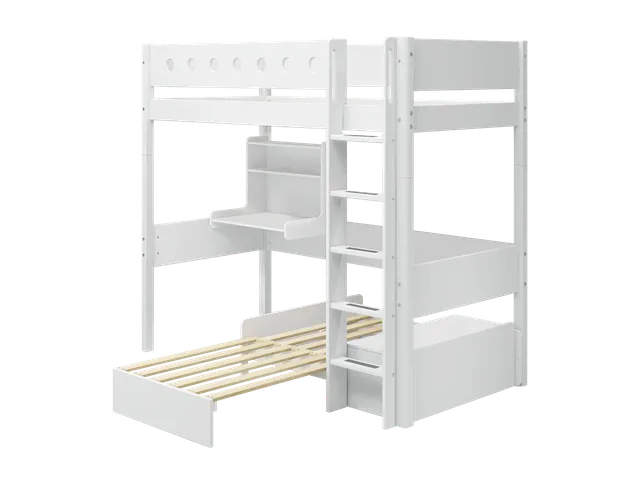 flexa-white-casa-hochbett-184-cm-mit-schreibtisch-sofa-leiter-90x200-cm-wei image 1