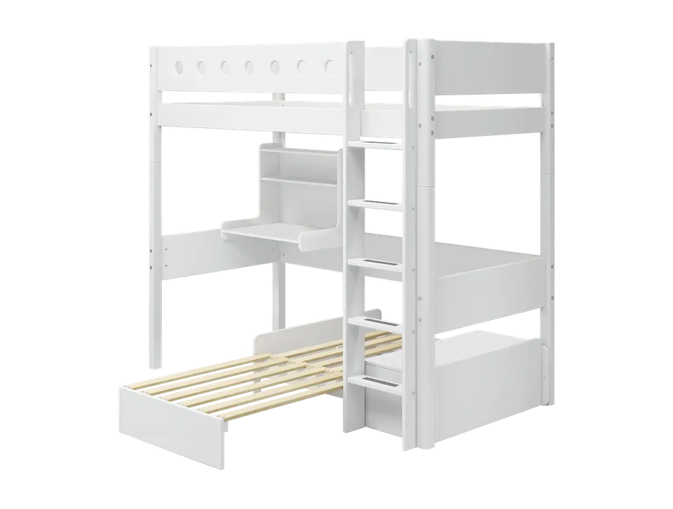 flexa-white-casa-hochbett-184-cm-mit-schreibtisch-sofa-leiter-90x200-cm-wei image 1