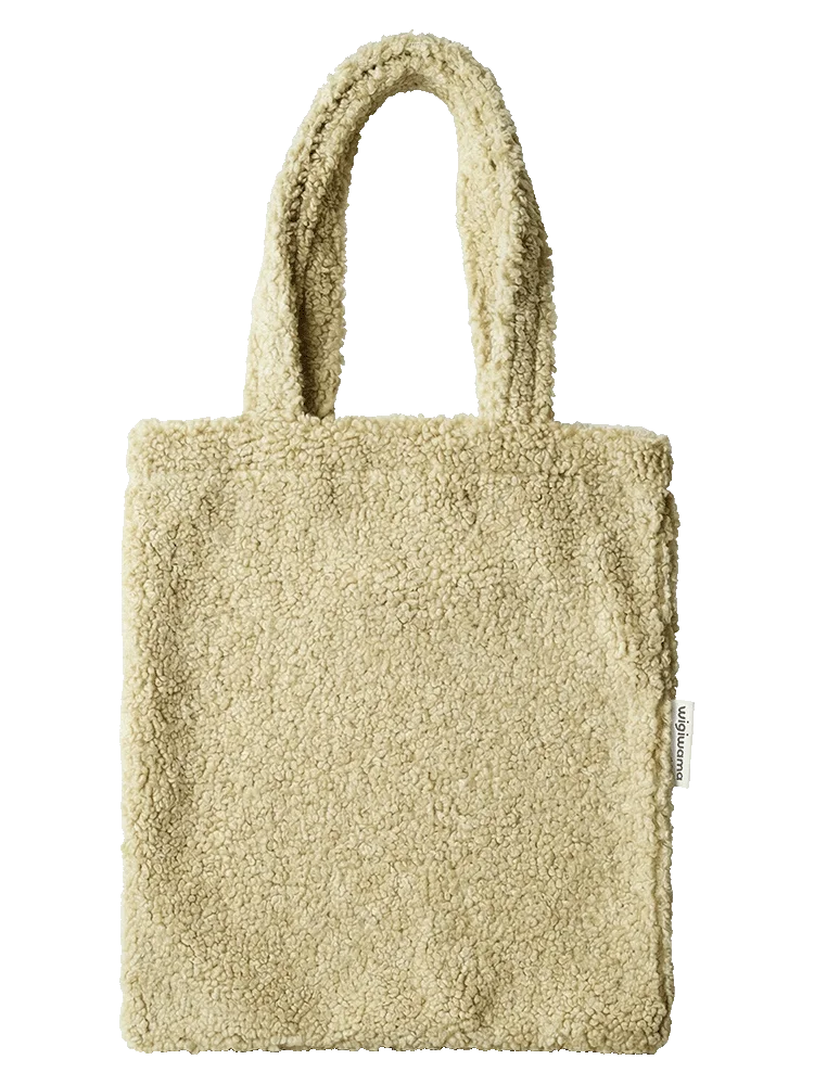 wigiwama-matcha-tragetasche-classic-tote-bag-aus-teddy-stoff image 1
