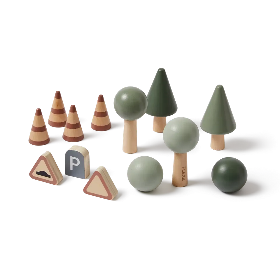 flexa-autorennbahn-zubeh-r-b-ume-schilder-kegel image 1