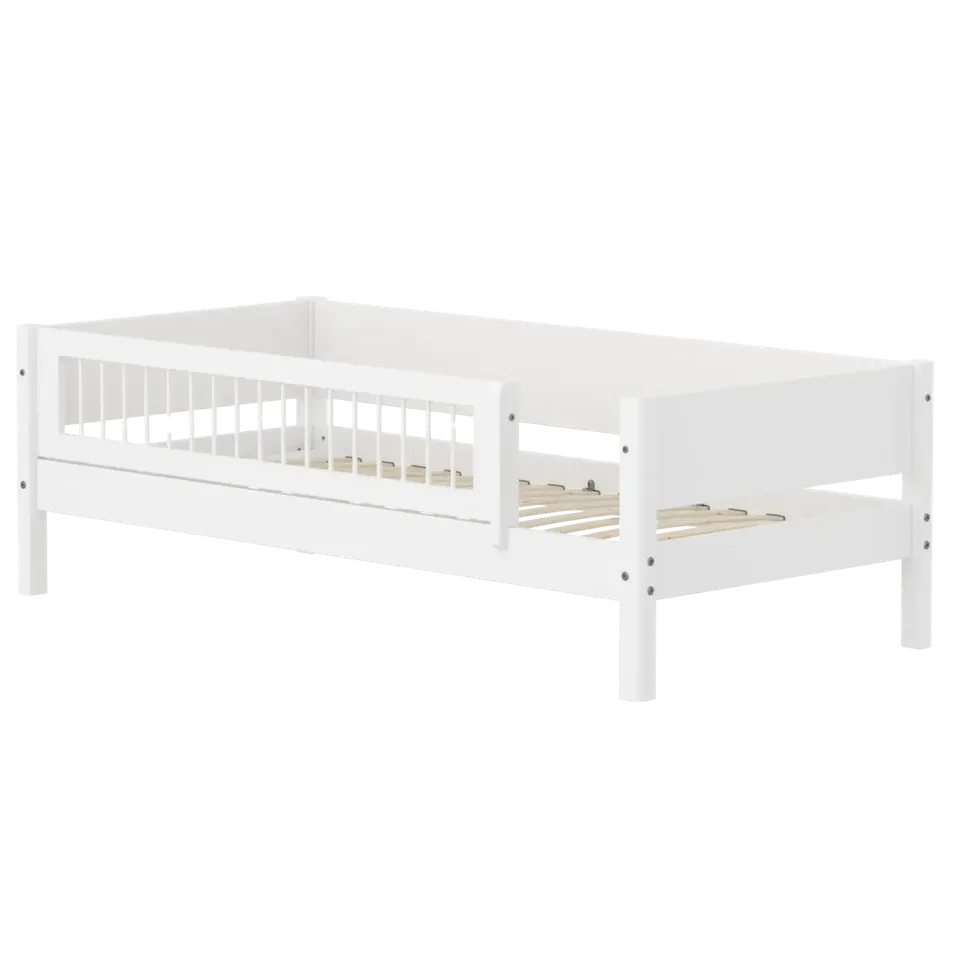 flexa-white-einzelbett-90x200-cm-wei-mit-absturzsicherung image 1