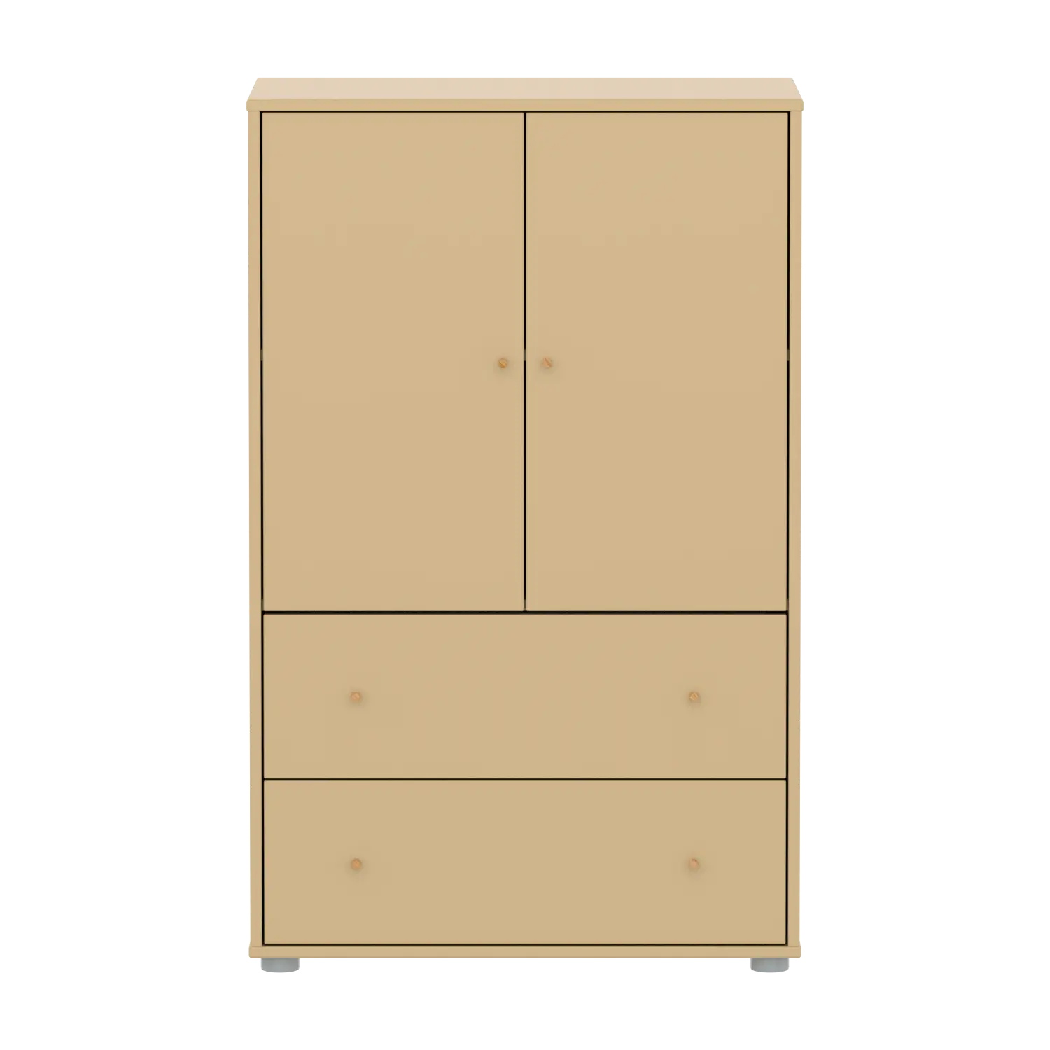 flexa-saga-schrank-2-t-ren-2-schubladen-griffe-in-eiche-oat image 2