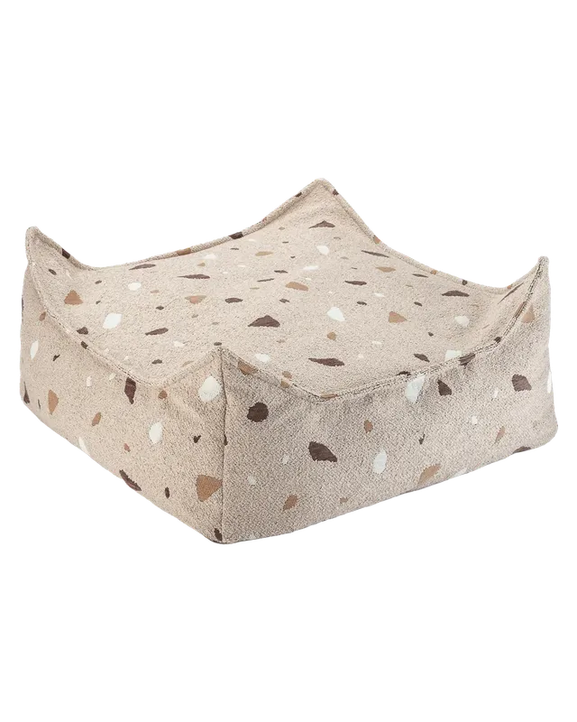 wigiwama-square-ottoman-terrazzo-sand-quadratischer-kinder-hocker image 1