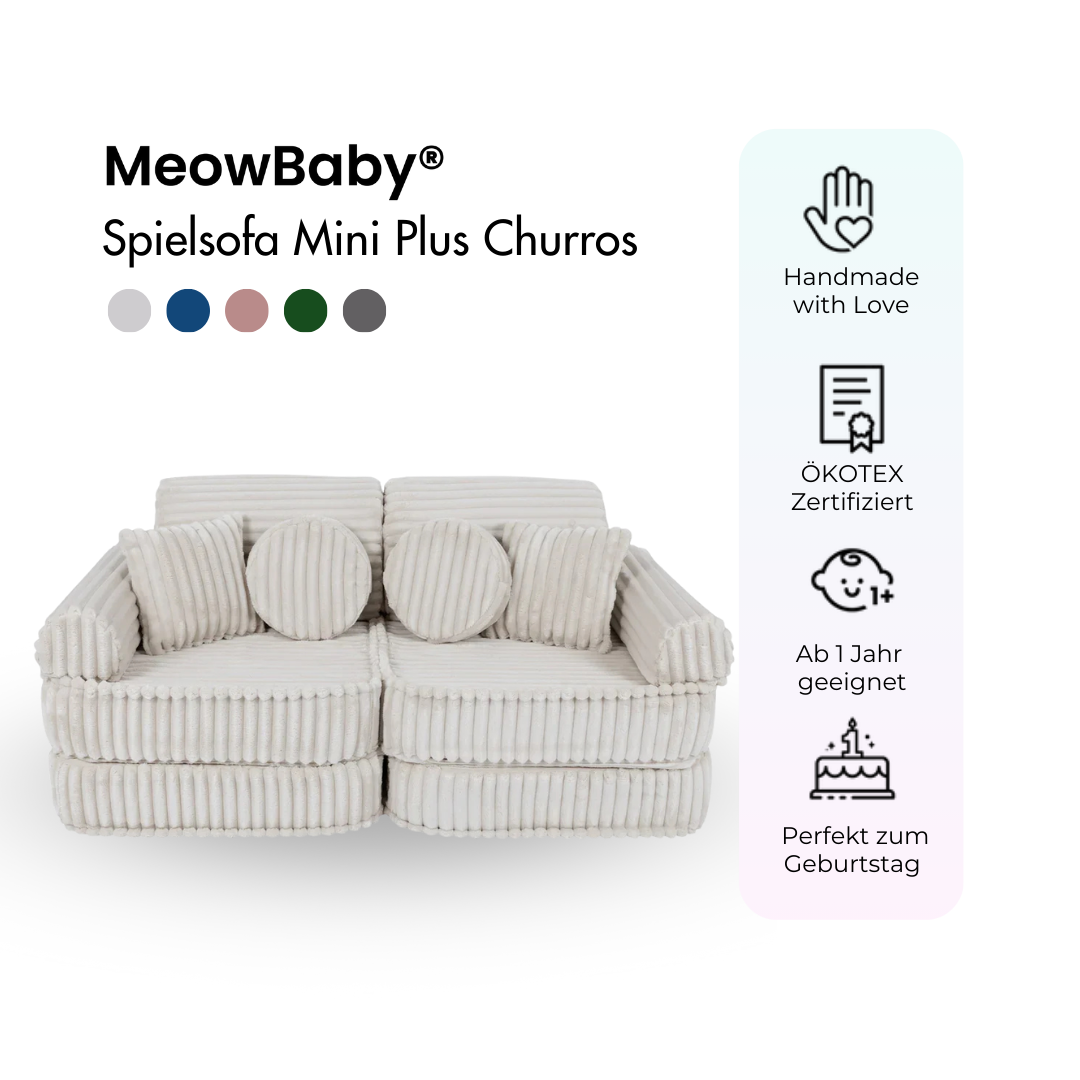 meowbaby-spielsofa-mini-plus-churros-pl-schcord-edition-120x60x50-cm image 6