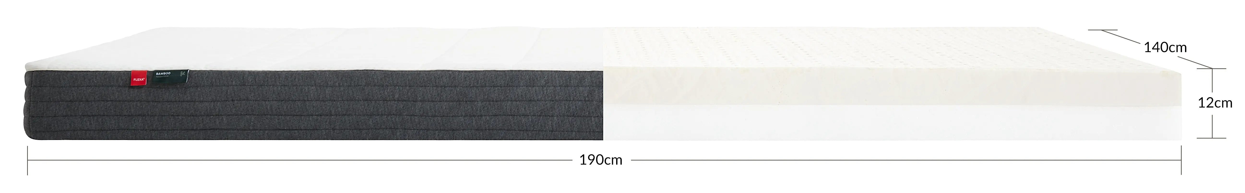 flexa-latexmatratze-140x190-cm-mit-bambusbezug image 7