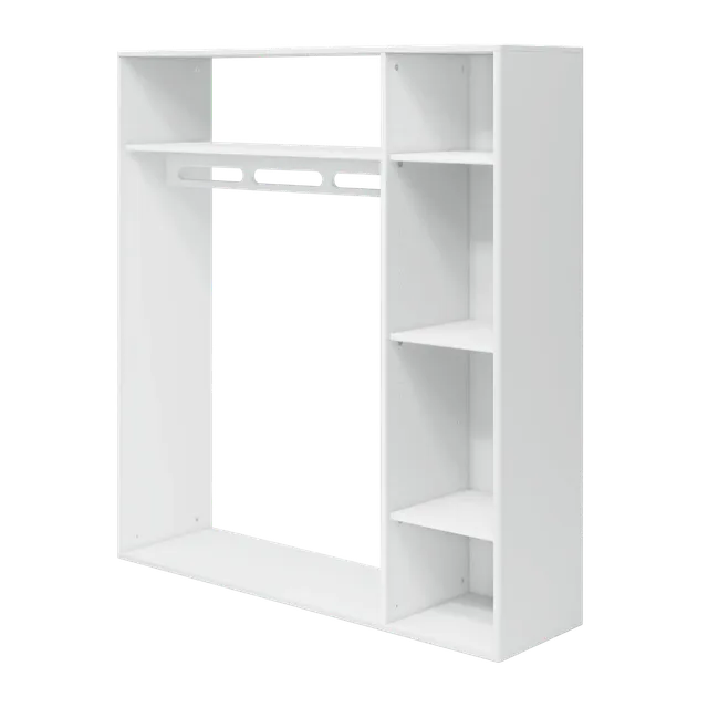 flexa-roomie-offener-kleiderschrank-f-r-kinder-mit-stange-und-b-den image 1